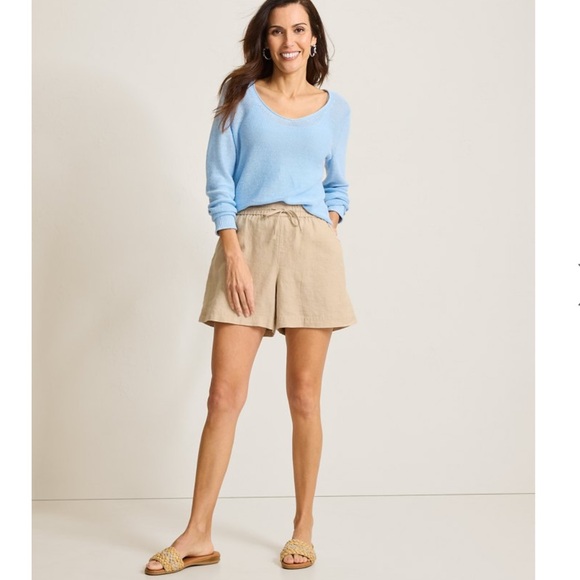 Tommy Bahama Pants - Tommy Bahama Two Palms High-Rise Linen Easy Shorts Sz M